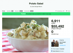 Картофельный салат собрал на кикстартере $55,000 вместо требуемых $10